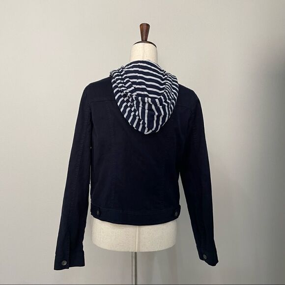 NWT Splendid Corby Twofer Jacket with Stripe Hood Size Medium - Picture 10 of 16